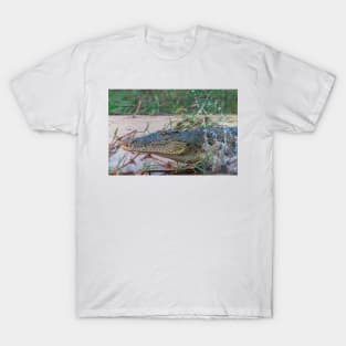 Nile Crocodile Lunging into Water T-Shirt